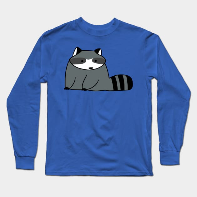 Cute Raccoon Long Sleeve T-Shirt by saradaboru